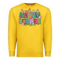 Lemon Happy Easter with plate letters Easter Day Premium Sweatshirt - HowdyJamesFarm