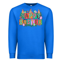 True Royal Happy Easter with plate letters Easter Day Premium Sweatshirt - HowdyJamesFarm