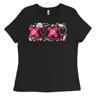 Black xoxo valentine Ladies Tee - RacoonDesign