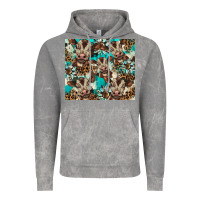 Cloud Rock western cowhide sunflower baby cow Vintage Hoodie - BarkalooDesign