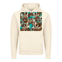 Vintage Artic western cowhide sunflower baby cow Vintage Hoodie - BarkalooDesign