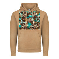 Vintage Camel western cowhide sunflower baby cow Vintage Hoodie - BarkalooDesign