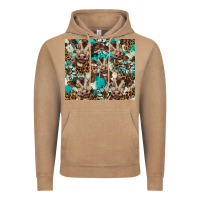 Vintage Coffee western cowhide sunflower baby cow Vintage Hoodie - BarkalooDesign