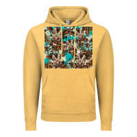 Vintage Mustard western cowhide sunflower baby cow Vintage Hoodie - BarkalooDesign