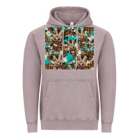 Vintage Zinc western cowhide sunflower baby cow Vintage Hoodie - BarkalooDesign