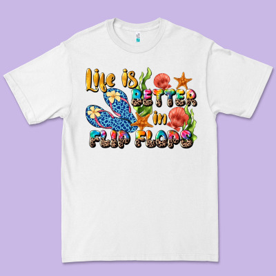 Life Is Better In Flip Flops Summer Premium Tee Designed By Jahusdesignshop