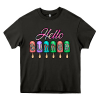 Asphalt hello summer Heavy Core Tee - CowhideDigitalArt
