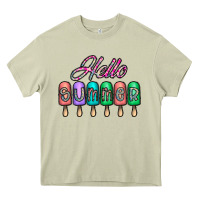 Mossy hello summer Heavy Core Tee - CowhideDigitalArt