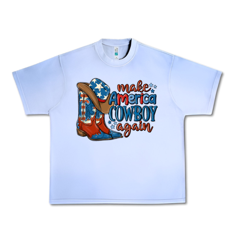 Make America Cowboy Again Urban Heavy Tee by MaliasSmallBusiness | Teevron
