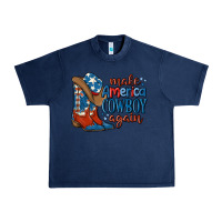 Navy make america cowboy again Urban Heavy Tee - MaliasSmallBusiness