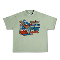 Oil Green make america cowboy again Urban Heavy Tee - MaliasSmallBusiness