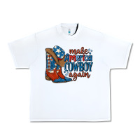 White make america cowboy again Urban Heavy Tee - MaliasSmallBusiness