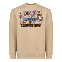 Mushroom raising my husband is exhausting Heavyweight Sweatshirt - MaliasSmallBusiness