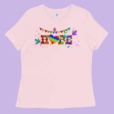 Lgbtq Hope  Libbey Glass Ladies Tee Designed By Hra Design Shop