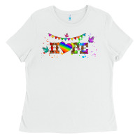 White lgbtq hope  libbey glass Ladies Tee - HRA Design Shop