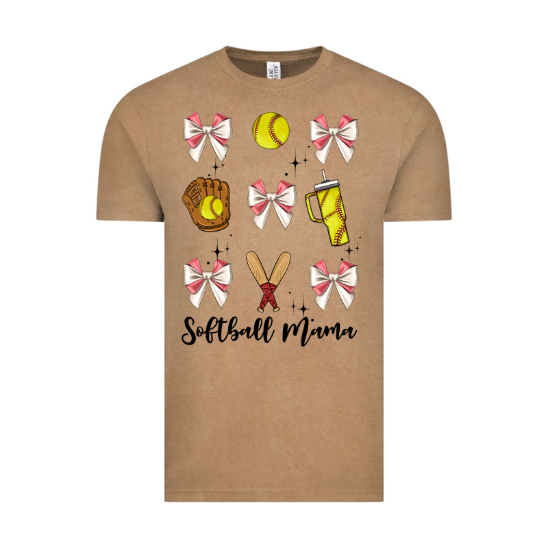 Softball Coquette Bow Vintage Tee by JahusDesignShop | Teevron