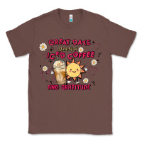 Chestnut great days start with iced coffee and gratitude Classic Tee - MaliasSmallBusiness