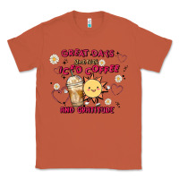 Copper great days start with iced coffee and gratitude Classic Tee - MaliasSmallBusiness