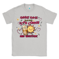 Moon Dust great days start with iced coffee and gratitude Classic Tee - MaliasSmallBusiness