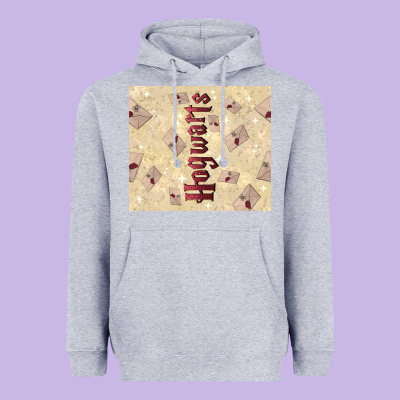 Hogwarts With Letters Heavyweight Hoodie Designed By Tumblerdesignbyshophia