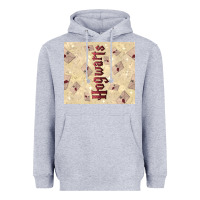 Heather Grey hogwarts with letters Heavyweight Hoodie - TumblerDesignByShophia