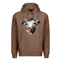 Chestnut Cow Premium Hoodie - HowdyJamesFarm