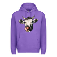 Purple Cow Premium Hoodie - HowdyJamesFarm