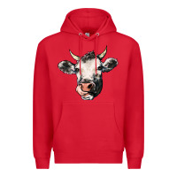 Red Cow Premium Hoodie - HowdyJamesFarm