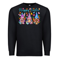 Black Happy Easter gnomies Easter Day Premium Sweatshirt - HowdyJamesFarm