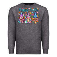 Charcoal Heather Happy Easter gnomies Easter Day Premium Sweatshirt - HowdyJamesFarm