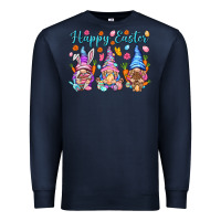 Navy Happy Easter gnomies Easter Day Premium Sweatshirt - HowdyJamesFarm