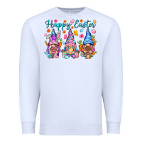 White Happy Easter gnomies Easter Day Premium Sweatshirt - HowdyJamesFarm