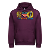 Mauve Wine Fatih love freedom Urban Hoodie - FaDigitalArtStudio