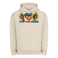Pigment French Oak Fatih love freedom Urban Hoodie - FaDigitalArtStudio