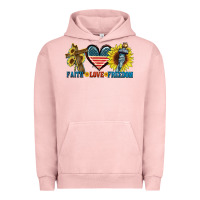 Pigment Salmon Fatih love freedom Urban Hoodie - FaDigitalArtStudio
