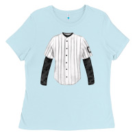 Baby Blue baseball uniform fa element Ladies Tee - FaDigitalArtStudio
