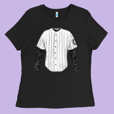 Baseball Uniform Fa Element Ladies Tee Designed By Fadigitalartstudio