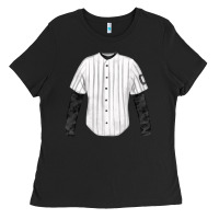 Black baseball uniform fa element Ladies Tee - FaDigitalArtStudio