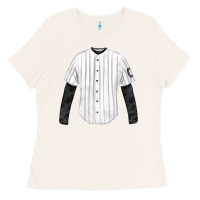 Bone baseball uniform fa element Ladies Tee - FaDigitalArtStudio