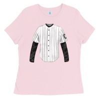 Bubblegum Pink baseball uniform fa element Ladies Tee - FaDigitalArtStudio