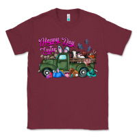 Burgundy happy easter day truck Classic Tee - CowhideDigitalArt