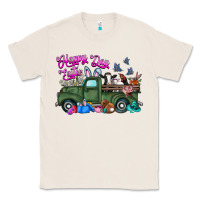 Natural happy easter day truck Classic Tee - CowhideDigitalArt