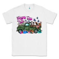 White happy easter day truck Classic Tee - CowhideDigitalArt