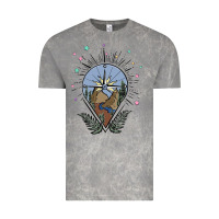 Cloud Rock compass with mountain Vintage Tee - MaliasSmallBusiness