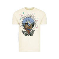 Vintage Arctic compass with mountain Vintage Tee - MaliasSmallBusiness