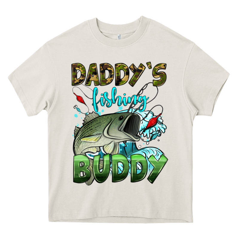 Daddy's Fishing Buddy Heavy Core Tee by HRA Design Shop | Teevron