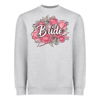 Heather Grey bride Heavyweight Sweatshirt - MaliasSmallBusiness