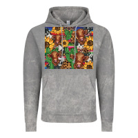 Cloud Rock western cactus sunflower highlands cow Vintage Hoodie - BarkalooDesign