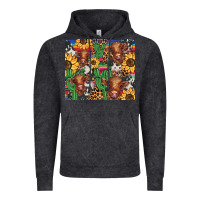 Vintage Black western cactus sunflower highlands cow Vintage Hoodie - BarkalooDesign