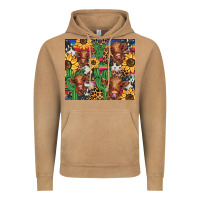 Vintage Camel western cactus sunflower highlands cow Vintage Hoodie - BarkalooDesign
